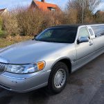 Silver limousine