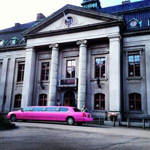 rosa limousine på örenässlott, PinkLimo